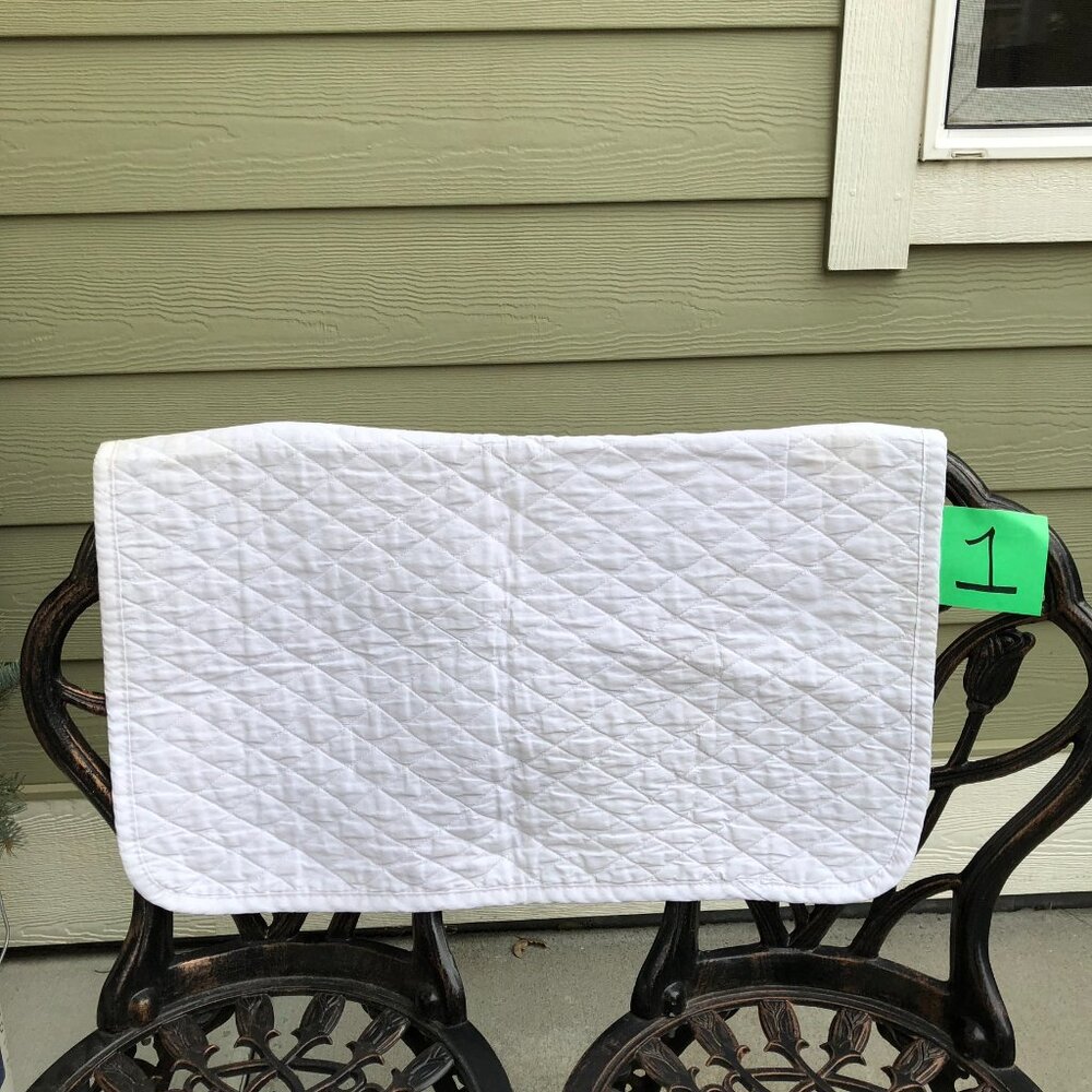 SmartPak Quilted White Baby Saddle Pads (Set of Three)